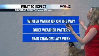 KQ2 Forecast: Rain chances late week