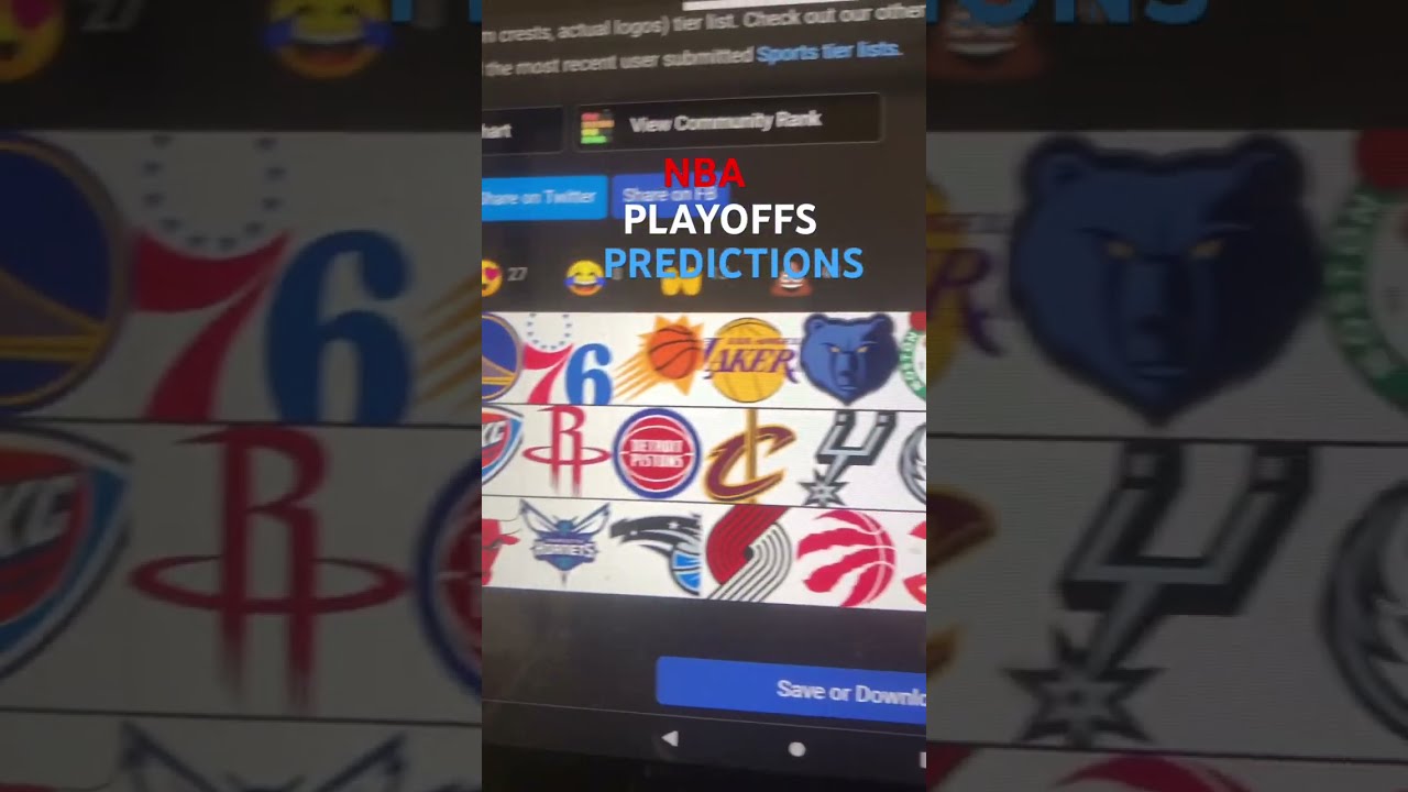 NBA PLAYOFF PREDICTIONS - YouTube