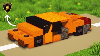 Minecraft Lamborghini Tutorial - How to Build a Lamborghini in Minecraft 1.21