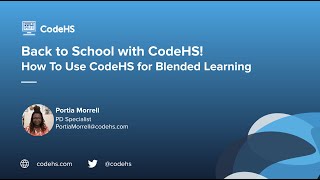 CodeHS Webinar: How to Use CodeHS for Blended Learning