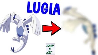 Legendary Pokemon Clay Art : LUGIA Psychic-Flying Type Pokemon !!!