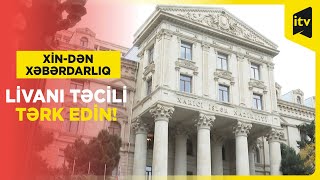 XİN Azərbaycan vətəndaşlarını Livanı qısa müddətdə tərk etməyə çağırır