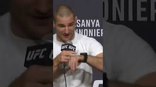Sean and Izzy right next to each other in a #UFC press conference #MMA and #fight fans....#ufc276