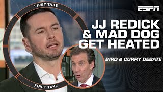 JJ Redick & Mad Dog's HEATED DEBATE about Larry Bird & Steph Curry 🍿 | First Take