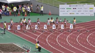 少年A女子100m予選4組 茨城国体