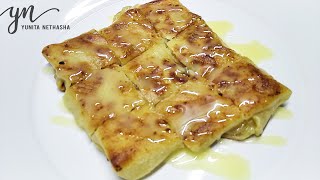 RESEP THAI BANANA PANCAKE (BANANA ROTI) - ROTI GULAY - Thailand Street Food - Crispy & Sweet