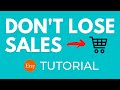 How To Create Abandoned Cart Discount Codes On Etsy | Get More Sales On Etsy Tutorial