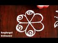 rangrangoli krishnaveni 3*2 dots easy beginners rangoli simple evening muggulu daily kolam