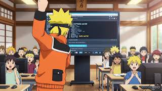 Naruto Teaches Python Hello World