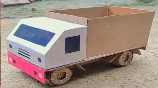 How To Make RC Tata  Wheeler Truck From Cardboard And Homemade  #technical2