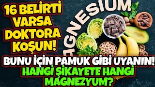 MAGNEZYUM EKSİKLİĞİNİN 16 BELİRTİSİ HANGİ SORUNA HANGİ MAGNEZYUM?