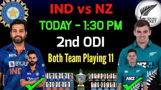 India 2nd Odi playing 11 | India Playing 11 VS New Zealand | Ind Playing 11 For 2nd Odi Match