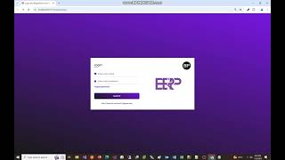 ERP System Demo - EPISODE 1 - Login Form