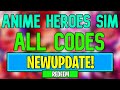 New Anime Heroes Simulator Codes | Roblox Anime Heroes Simulator Codes (July 2024)