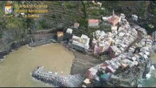 Alluvione Cinque Terre. Vista aerea Video Gruppo Aeronavale GdF