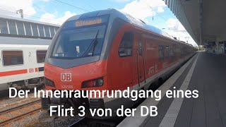 Der Innenraumrundgang eines Flirt 3 von der DB