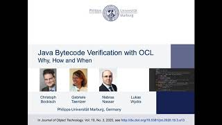 Java Bytecode Verification with OCL - Why, How and When