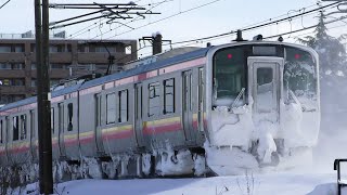 E129系B4編成信越本線下り快速新潟行き【4K】信越本線下り3481M