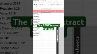 How to use the REGEXEXTRACT function in your spreadsheets! #tutorial #spreadsheets