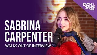 Sabrina Carpenter Walks Out of Interview