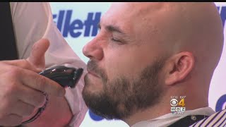 World Series MVP Steve Pearce Shaves Beard For Charity