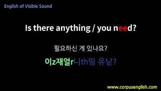 소리가보이는영어(0179) Is there anything you need? 영어발음, 해외여행영어, 영어회화