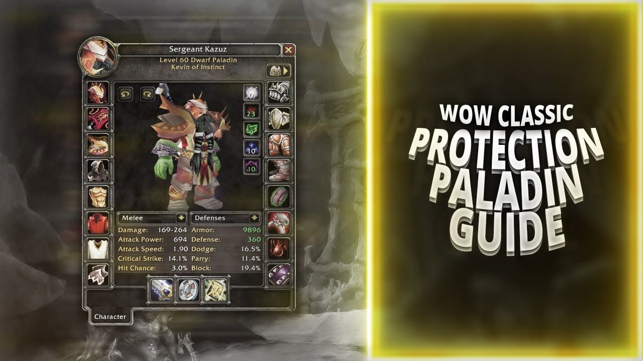 WoW Classic: Protection Paladin Guide - Pros & Cons - Talents - Stats ...