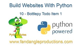 Python Web Frameworks: 10 bottle item 1
