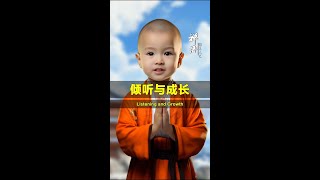 倾听与成长 #禅悟人生 #一禅小和尚 #智慧人生 #治愈 #国学智慧 #小和尚 #monk #佛学 #情感