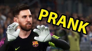 PRANK MESSI JADI KIPER BIKIN NGAKAK | PES 2019