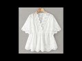 40 latest white top design for girls. white tunic top design ideas