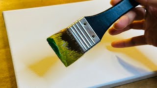 Easy Spring Painting 🌳✨ / Acrylic painting for beginners