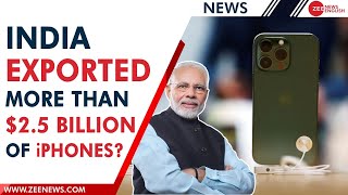 Apple’s India manufacturing plants exported more than $2.5 billion of iPhones | Zee News English