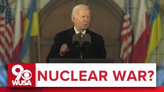 Nuclear tensions rising between US and Russia as Biden visits Poland