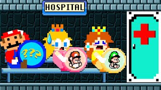 Mario Hospital: What happened when Mario, Peach And Daisy Got PREGNANT? | Game Animation