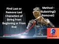 Find or Remove the Characters from String in PowerShell - Using Substring() / Remove()  Methods