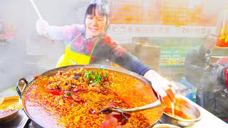 NUCLEAR Chinese Street Food NOODLE Tour of Chongqing, China - 5 INSANE SPICY + Chinese  Noodles!!
