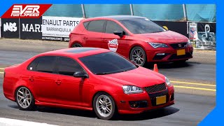 VW Bora GLI 🆚 Leon Cupra 🆚 Mercedes CLA 45 AMG 🆚 Audi S3 🆚 BMW M240i 🔥 DRAG RACES Barranquilla 2023