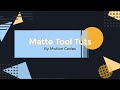 Matte Tool for After Effects Tutorial