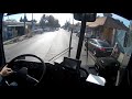 266 os busz. bkv. ikarus ik260e. cockpit view budapest. 2017.