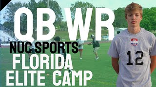 NUC Sports Florida QB WR Camp Speed Out Routes