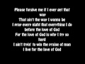 Josh Turner - For The Love Of God Lyrics