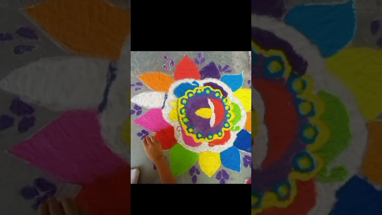 Diwali Rangoli Art Youtube