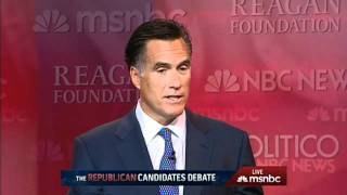 Romney, Perry spar on job creation