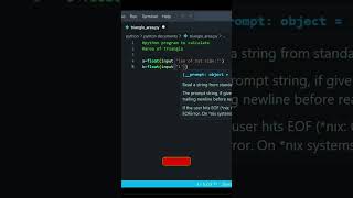 Python program to calculate area of triangle💖👌#shorts #python