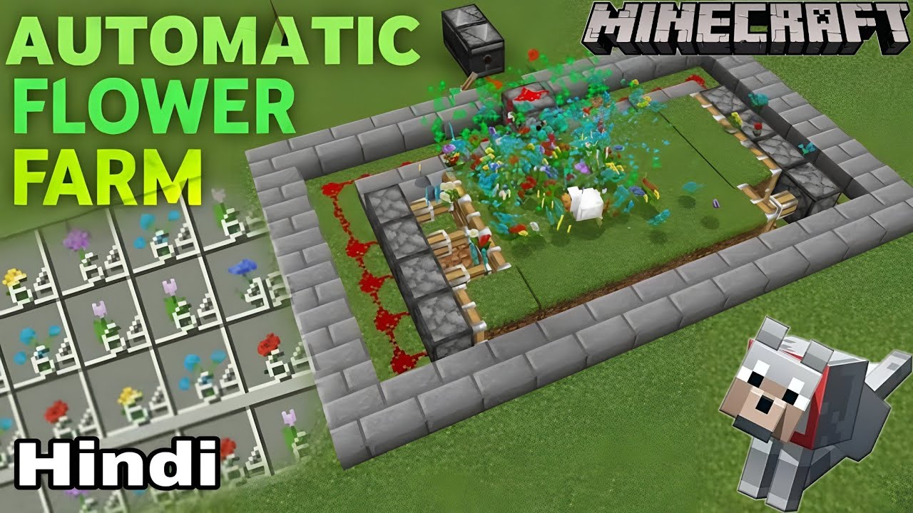 How To Make Flowers Farm In Minecraft Tutorial Bedrock Edition 1