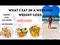 WHAT I EAT IN A WEEK FOR WEIGHT-LOSS UNDER 1700 CALORIES! I HIT A NEW LOW!