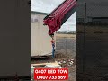 Positioning a 12x3 portable using a Winch + a Crane