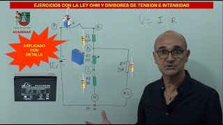 Como utilizar Ley Ohm y Divisores de V e I sin hacer operaciones matematicas (Clase 4.4)