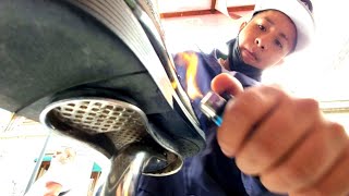 🔥 FIRE FIRE SHOE SHINE by 18 Yr Old Fernando w/Guest Fausto Arizmendi | Mexico City (ASMR) 🇲🇽